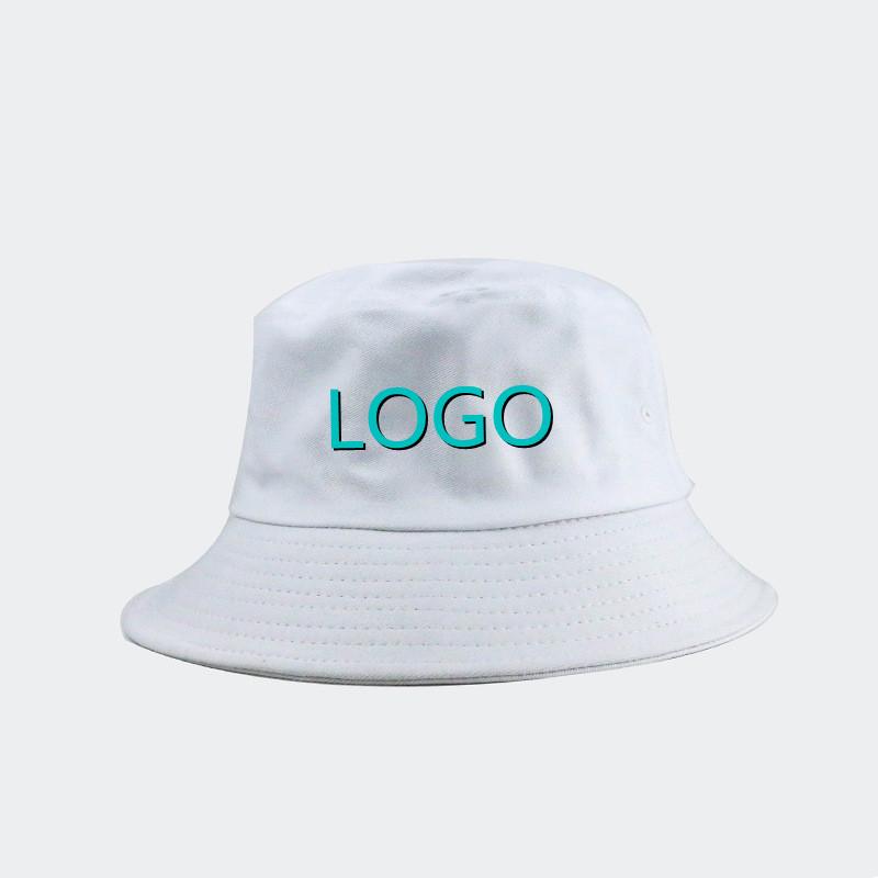 Custom Logo Summer Solid Color Foldable Bucket Hats For Women Beach Sun Cap Outdoor Fisherman Caps Unisex Sunscreen Panama Hat