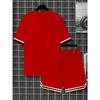 Sport Wear Summer New Men's Set, Quick-drying and Sweat-absorbing Outdoor Running Set, Men's Round-neck Training Ball Set, Breathable