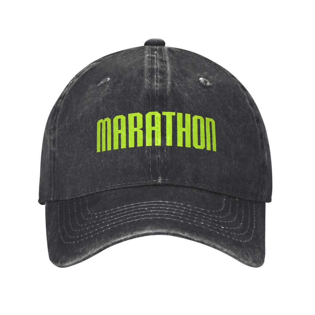 Game Marathon Trucker Hats Outfits For Unisex Women Baseball Caps  Vintage Headwear Cap Adjustable