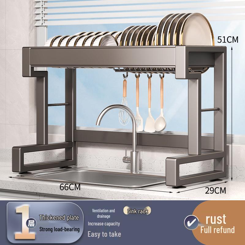 Stainless Steel Multi-functional Kitchen Sink Dish Rack and Drainer