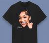 RARA CALDA Glorilla Big Face Maglietta con Firma Cotone Nero Taglia Unica S-5XL T-Shirt Unisex