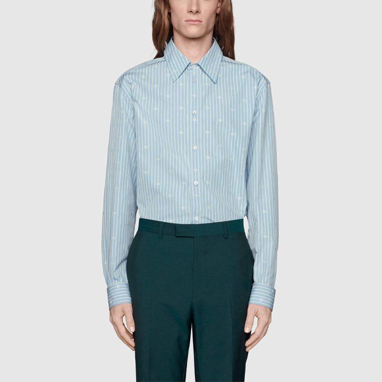 Previous Season GG-jacquard Striped Shirt 625888-ZAFXS-4421