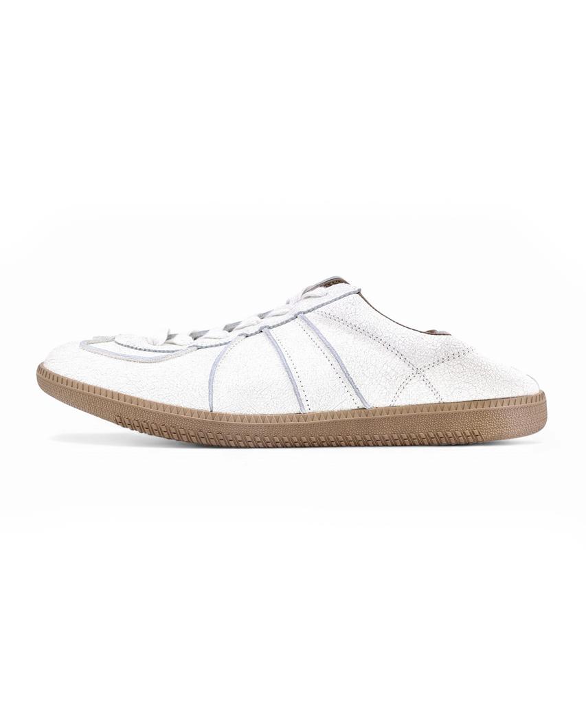 Yase Reverse Vintage Leather German Army Sneakers White