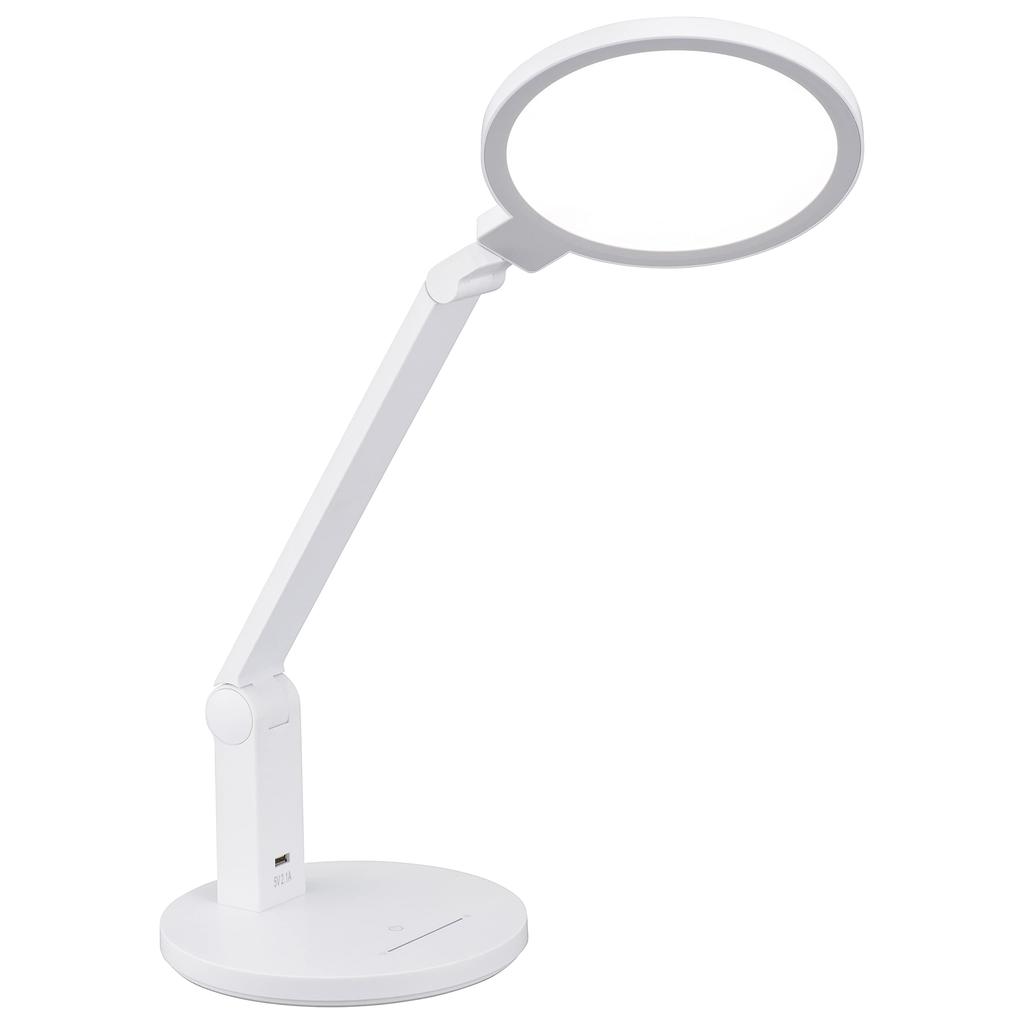OHM ELECTRIC LED Desk Light, Blue Light Cut, Desk Lamp, White, DS-LS78-W 06-3836