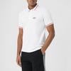 Burberry Men Logo Embroidered Short Sleeve Polo Shirt White Men's 80259731