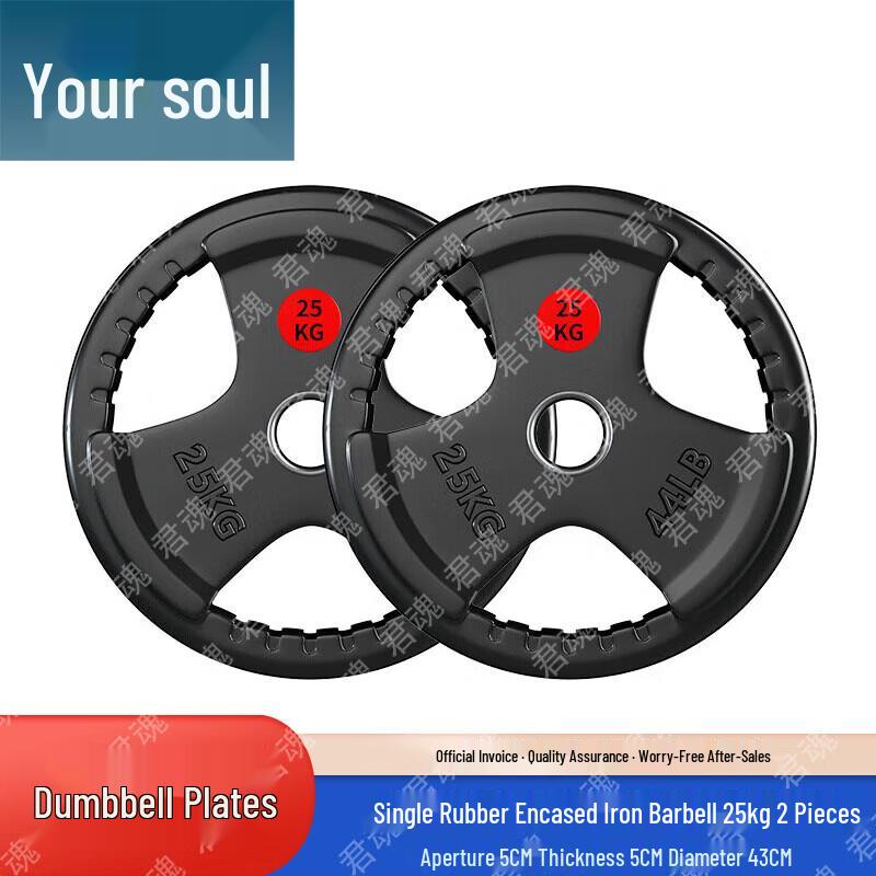 Junhun Fitness Rubber-Coated Barbell & Dumbbell Equipment