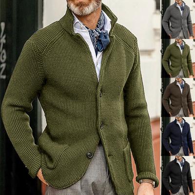 Autumn And Winter Men's Fashion Loose Cardigan Warm Lapel Hooded Jacket Sweater