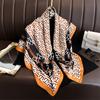 New Fashion Versatile Letter E Silk Scarf 91cm Twill Scarf Premium Printed Large Square Scarf Sunscreen Shawl Headscarf