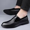 Fashion 2025 Full-Grain Leather Slip-On Business Shoes 37-45 Anti-Bacterial Odor-Free Lightweight Anti-Slip Business Casual Dress Shoes