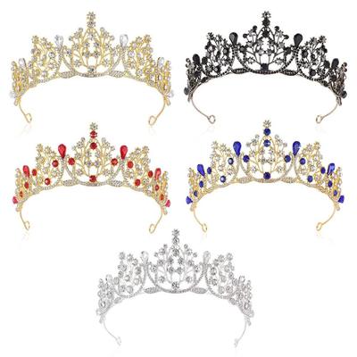 Party Rhinestone Headdress Bridal Headpiece Crystal Tiaras Princess Headbands Crystal Crowns