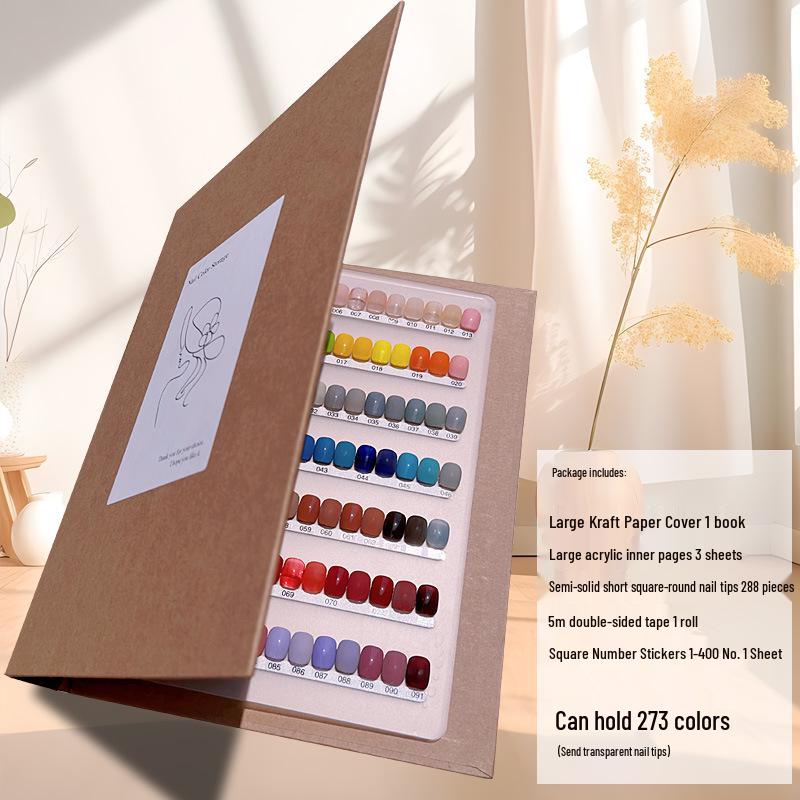 Loseblatt Tragbares Nagellack-Farbmusterbuch - Erweiterte Anzeige für Farbkarte