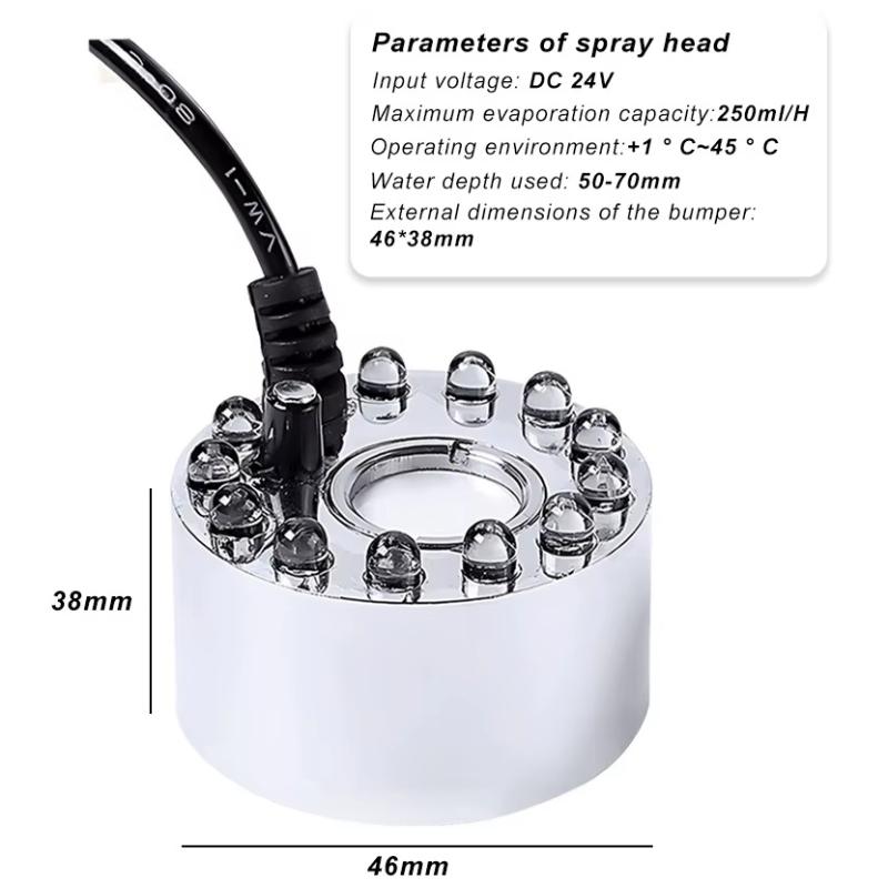 Halloween Fog Machine Mini Color Changing LED Pumpkin Light Pond Fogger for Outdoor Garden Decor