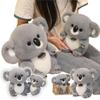 Cute Stuffed Animal Koala Plush Toys Adventure Sitting Posture Koala Doll Backpack Soft Pillow Birthday Gifts for Students