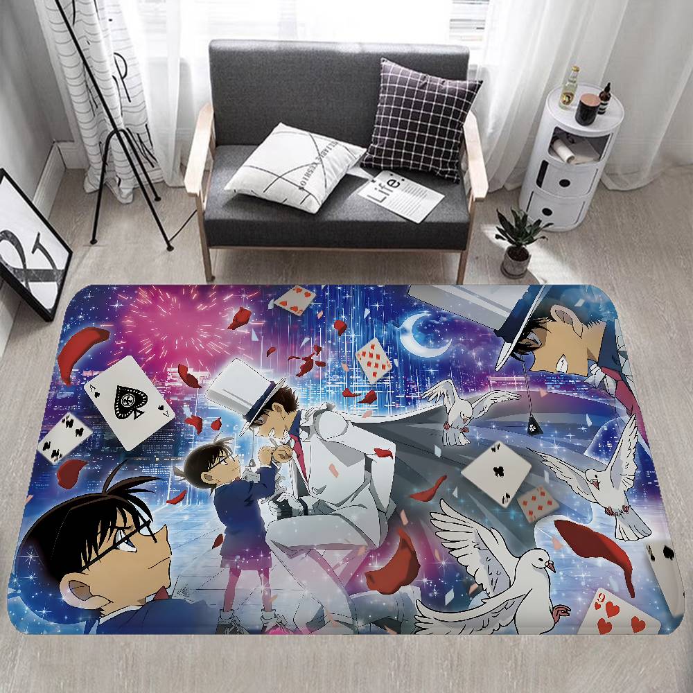 Mystery Detective C-Conan Hallway Carpet INS Style Soft Bedroom Floor House Laundry Room Mat Anti-skid Bedside Area Rugs