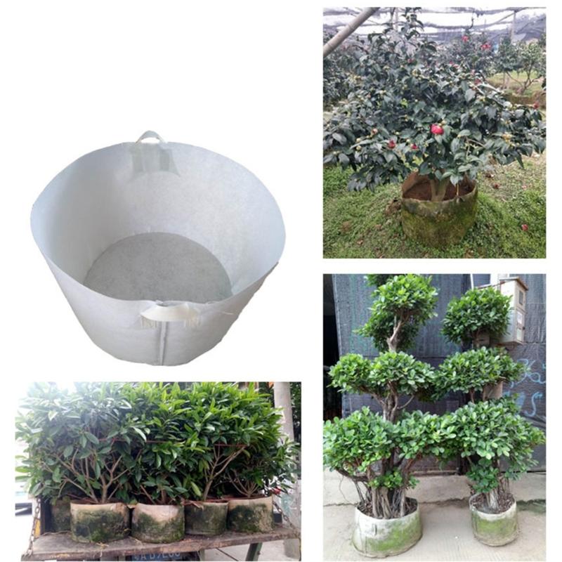 10Pcs Nursery Growing Bags Fabric Seedling Pots Non-Woven Pouch for Gardening  Plant Bags Potato Flower Tomato Plant