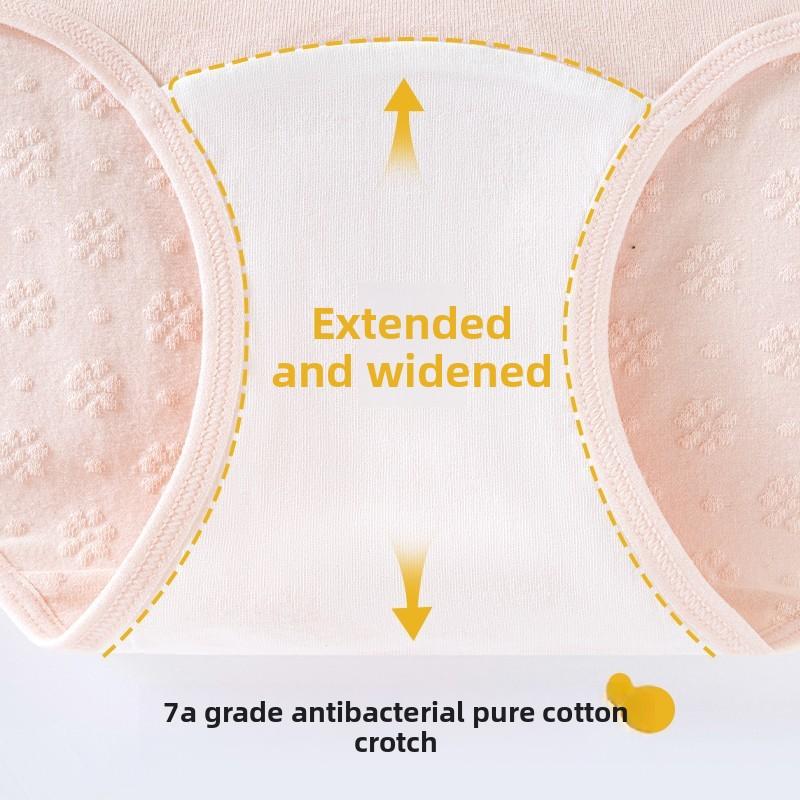 Women's Spring and Autumn New Cotton Antibacterial Extended Crotch Non Mark Briefs