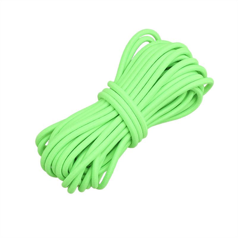 Colorful Round Elastic Cord for Hoodie and Pant Cuffs, Waist Drawstring, High-Elasticity Rubber Latex Thread Elastic Band