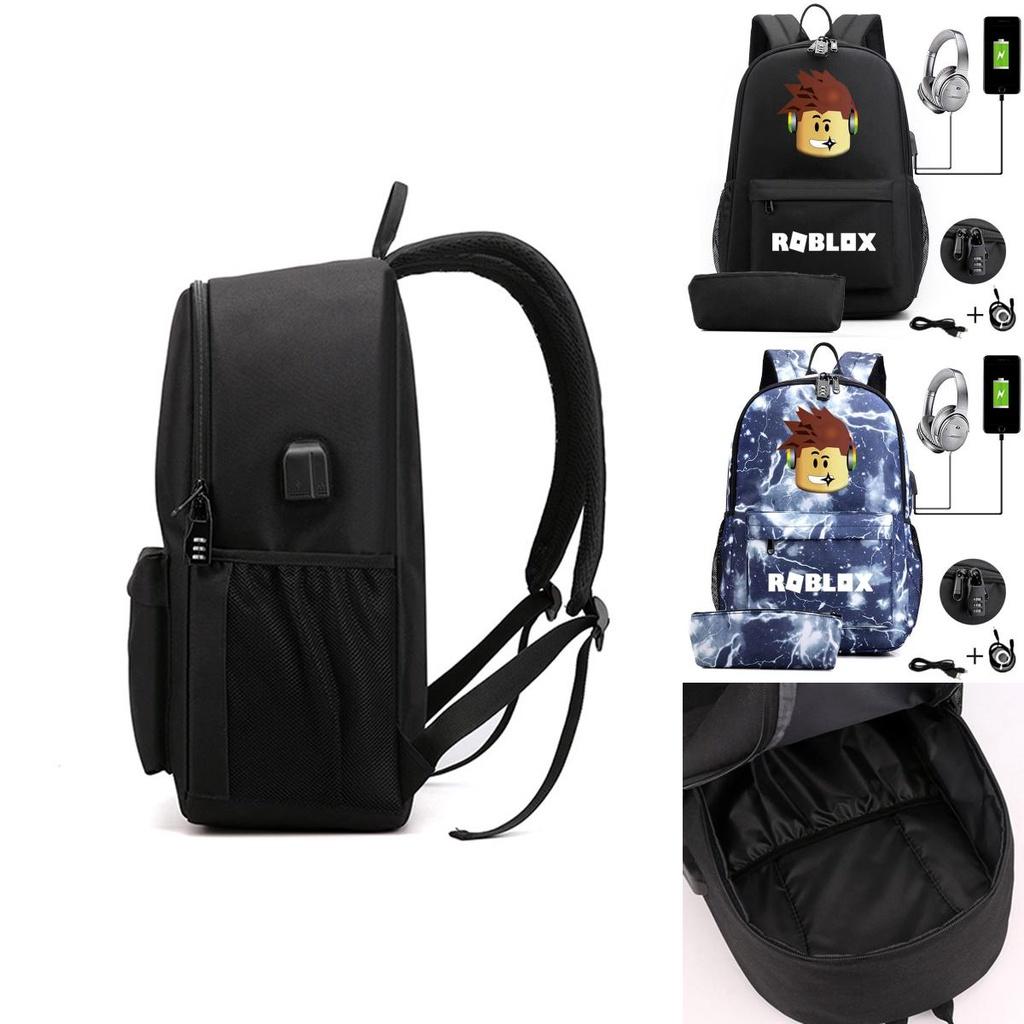 Eye-catching Roblox Casual Backpack With Adjustable Shoulder Straps And Durable Construction
