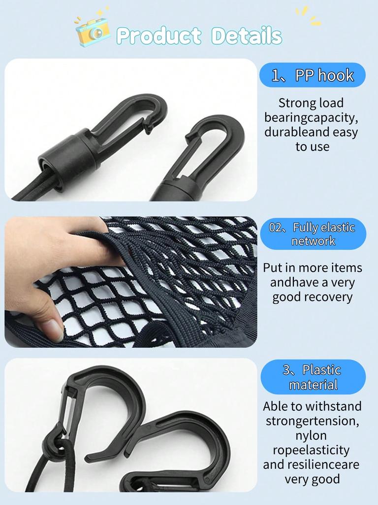 Universal Car Seat Storage Mesh Bag-It Is Easy To Install, Made of Durable Mesh Material, and Suitable for Storing Small Items.
