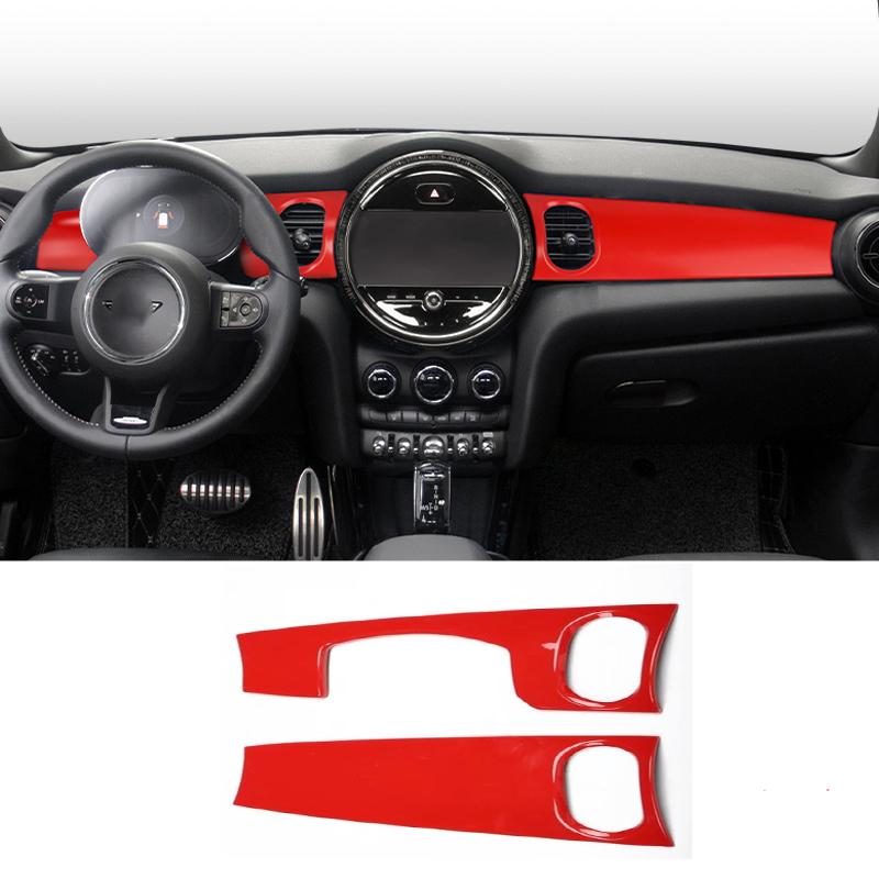 L/ RHD For MINI Cooper F55 F56 F57 -2025 Car Dashboard Cover Center Control Console Panel Trim Decoration strip Accessories