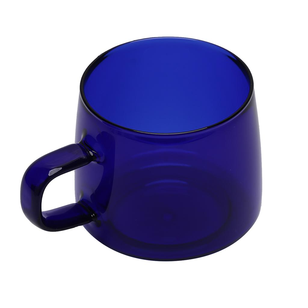 350ml Glass Coffee Cup Crystal Coffee Mug with Handle High Temperature Resistance for Home and