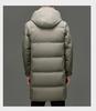 Men's Casual 90% White Duck Down Hooded Jacket - 2025 Winter Middle-aged Business Outerwear
