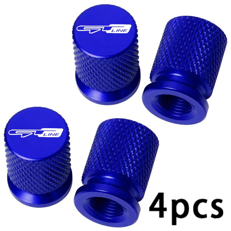 4PCS Colorful Car Accessories Car Tire Valve Cap For KIA Sportage Rio Ceed Proceed Sorento Picanto Optima Niro GT-LINE kcwx20