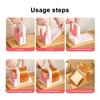 Bread Slicer for Homemade Bread Adjustable Foldable Bread Cutter with Equispaced Slots And Stable Holder Kitchen Gadget for Even Slices Sandwiches