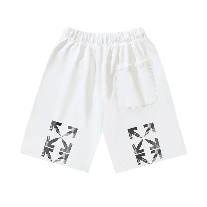 1197 Off-White Frühling/Sommer Neu OW Ölgemälde Pfeilmuster Aufgedruckte Lässige Lockere Shorts für Damen und Herren