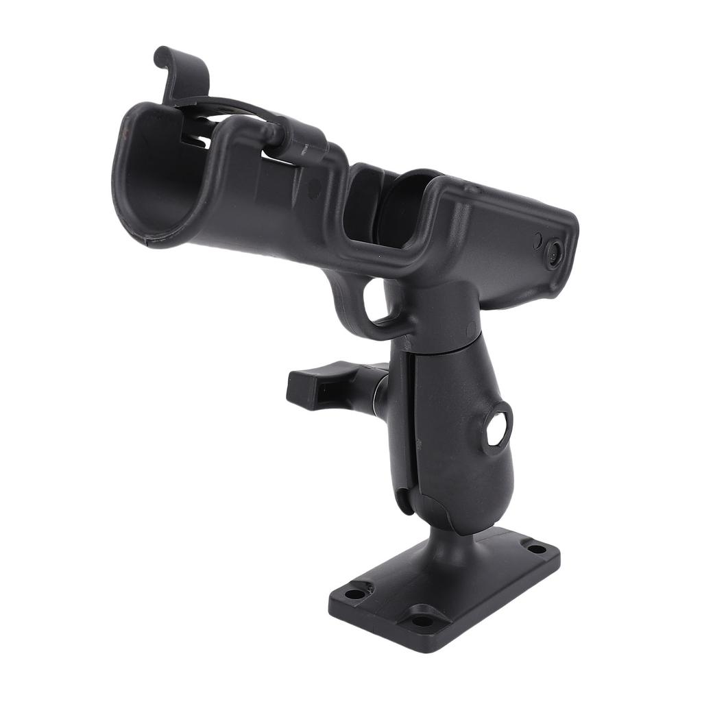 Boat Fishing Rod Holder with Mounting Base Adjustable Rotatable Fishing Pole Holder for Boat Canoe Kayak Black