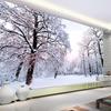 Custom 3D Wallpaper Home Decor Snow Scenery Forest Large Mural Art Wall Painting Living Room Bedroom Background Photo Wall Paper