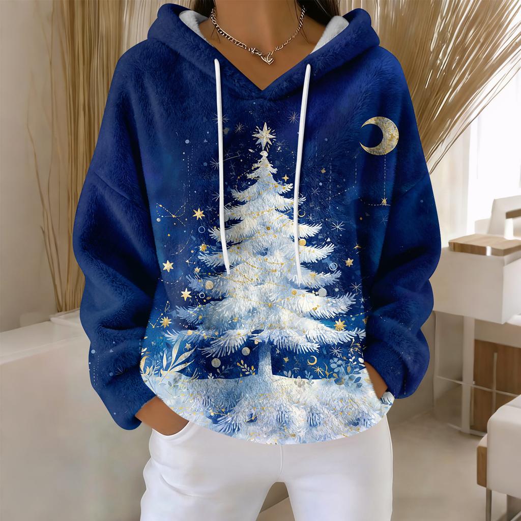 Hoodies For Women Oversized Winter Plush Cute Sweatshirts Pullover Trendy Fall Winter Clothes