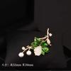 Lotus Flowers Brooches Micro-inlaid Zircon Imitation Pearl Corsage Suit Coat Pin Banquet Accessories
