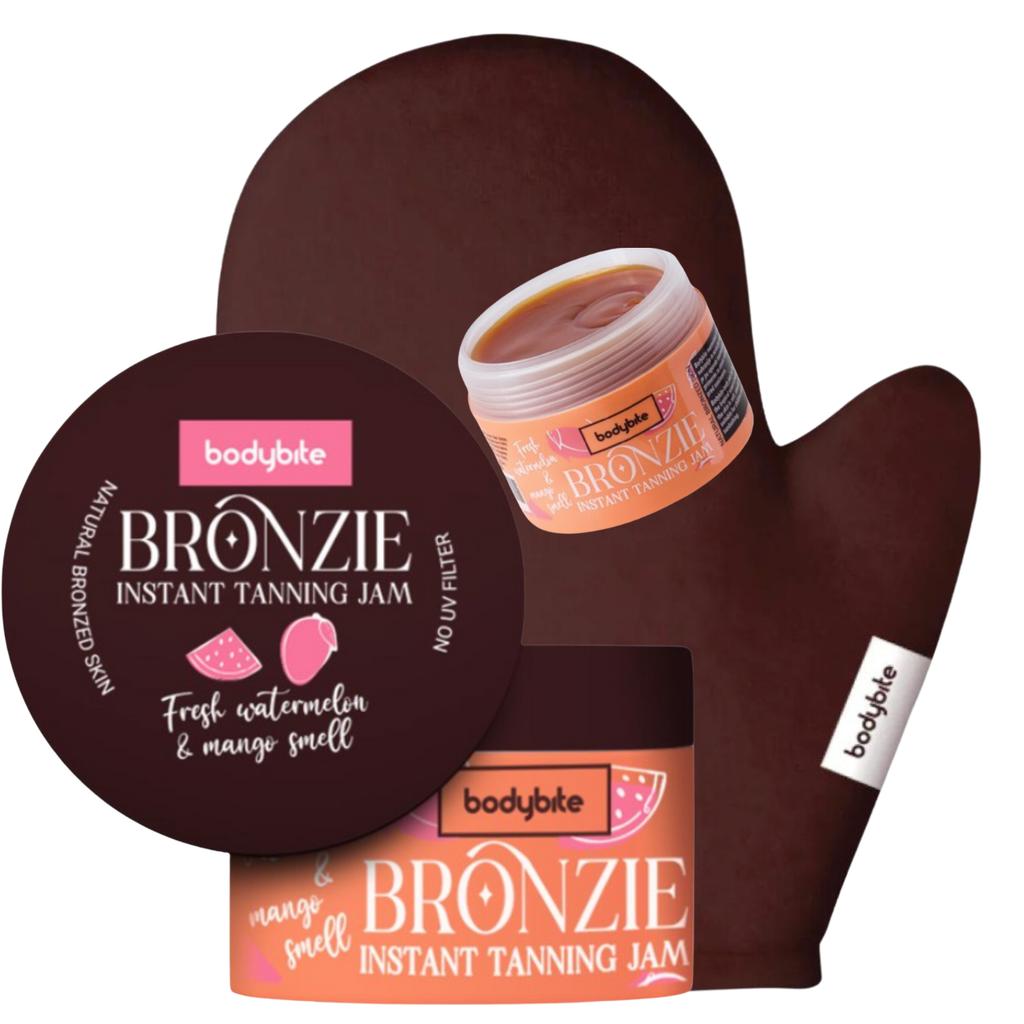 Bodybite Bronzie Accelerator Cream + Handschuh