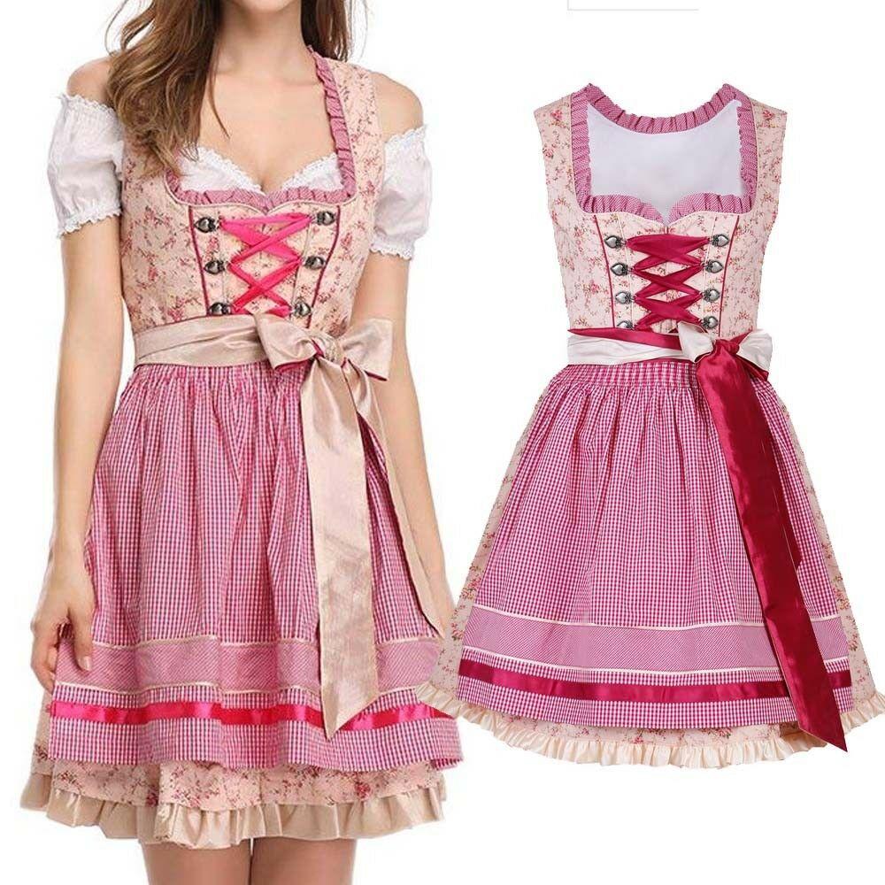 Vintage Inspired Women Dirndl Dress Perfect For Oktoberfest And Carnival Festivities