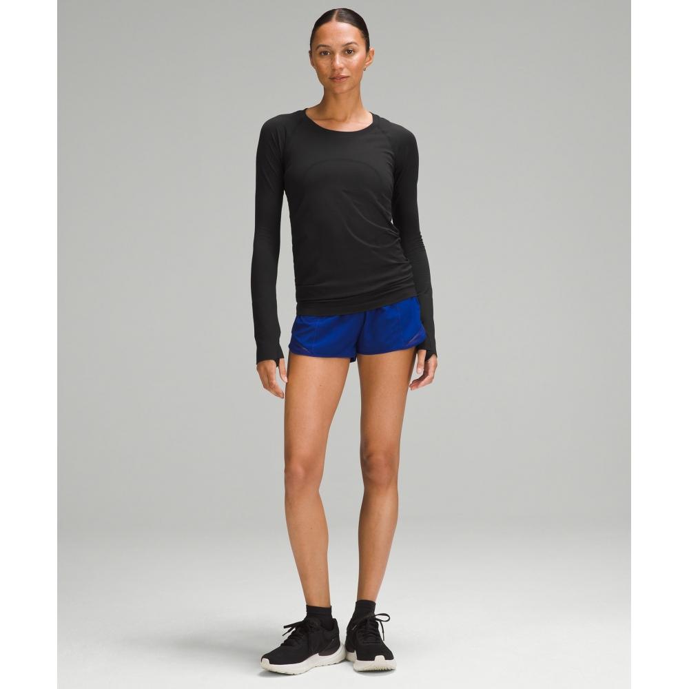 Lululemon Swiftly Tech Long Sleeve Shirt 2.0  Hip Length Black Black