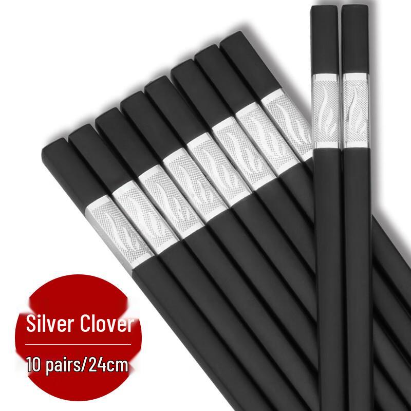 Premium Alloy Chopsticks Set - 10 Pairs