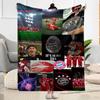 Bayern Munich Blanket Warmthful Decor Great for Bed Seaside Bedding Four Seasons Multipurpose Modern Style Gift for Travel Home Birthdays