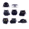 Set of 7 Clips with Cute Cat Design Corner Multipurpose Notebook Paper School Office Character Design - Clips, Holder, Organization, Bookmark,