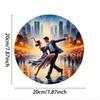 Tango Metal Art Sign Vintage Wall Decor 7.8 Inch Circular 2D High Resolution Painting for Home Bar Cafe Shop Dorm