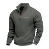 DICIFY Men's Fashion Casual Solid Color Print Autumn Winter Long Sleeve  Hoodie