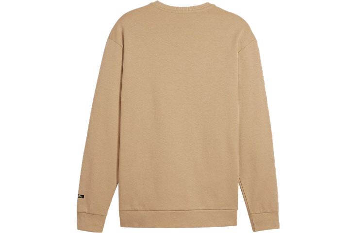 PUMA Sweatshirts Men's Khaki Crew Neck Moderate Regular 681288-83