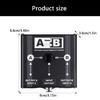 Studio Grade XLR Sound Selectors 2 Input Single Output Noiseless Switching Metal Chassises