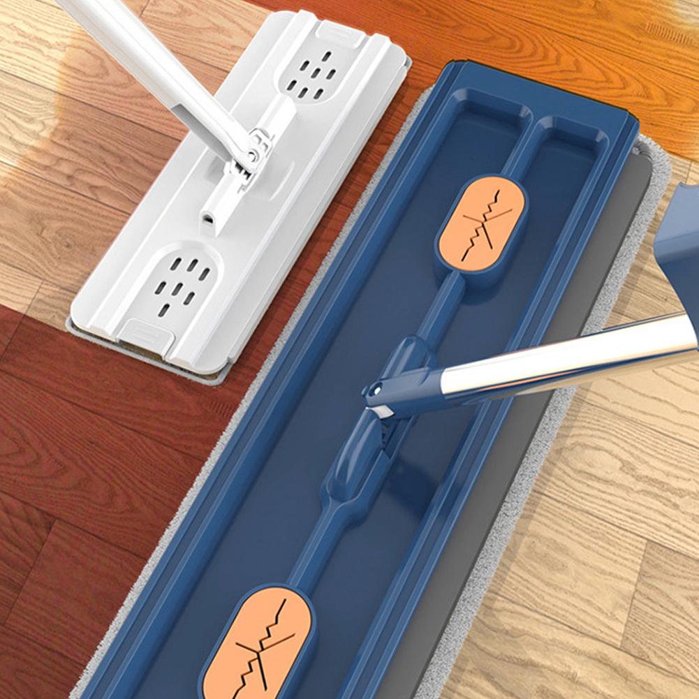 Large Flat Mop 360° Rotating Microfiber Mop Convenient Storage Lazy Squeeze No Hand-Washing For Cleaning Floors F2G3