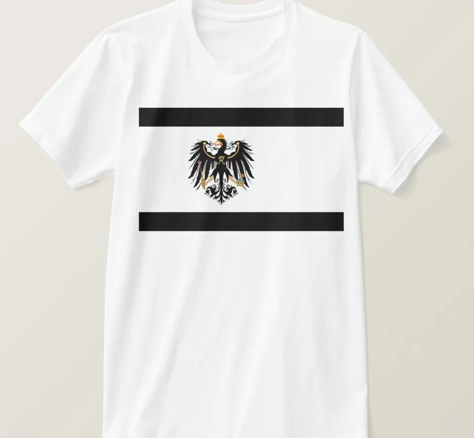 T-shirt Nazionale Regno di Prussia Retrò 100% Cotone Girocollo Manica Corta Estiva Casual da Uomo Streetwear