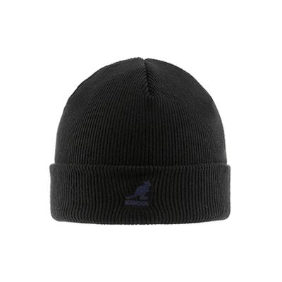 KANGOL Hat Beanie Cuff Pull-On Acrylic 2978BC BLACK/BLACK
