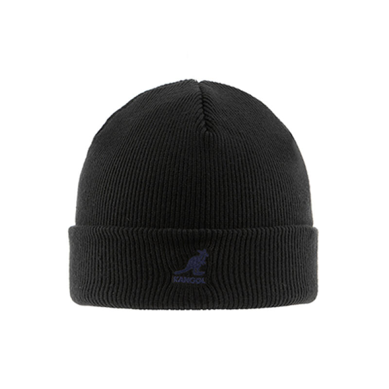 KANGOL Шапка-бини с отворотом Натягивающаяся Акрил 2978BC ЧЕРНЫЙ/ЧЕРНЫЙ 2978BC BLACK/BLACK