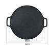 1pc Korean BBQ Grill Pan Medical Stone Coating Non-stick Marble Camping Round Griddle with Handle for Baking,Grill,BBQ