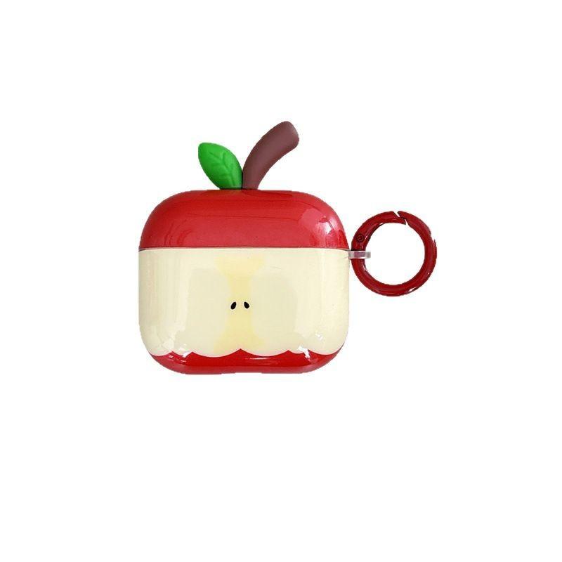 Japan and South Korea Cute Three-dimensional Apple Pendant for AirPods 1 /1 Earphone Protective Case Cover 1pro Second and Third Generation New Models
