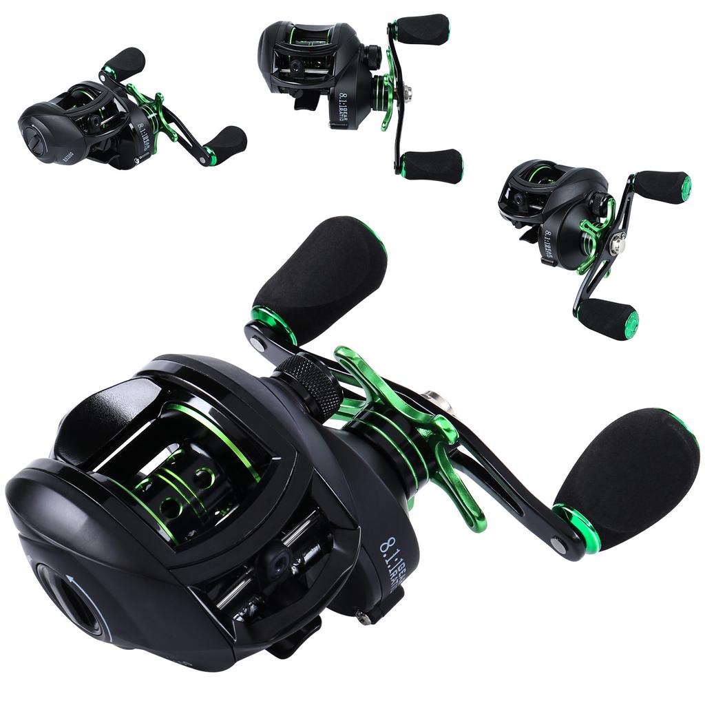 Baitcasting Rybářský naviják Magnetická brzda Kuličkové ložisko 12+1BB Max Drag 12Ibs Coregonus Peled Bass